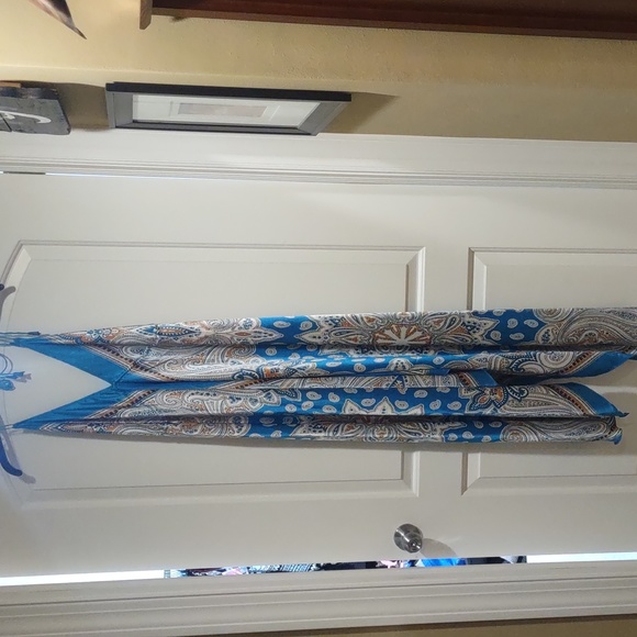 Women's India Boutique Scarf Sundress With Open Back Size Free EUC - Picture 2 of 15